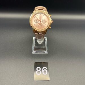 Women’s crystal blue Rose Gold Chronograph Watch
